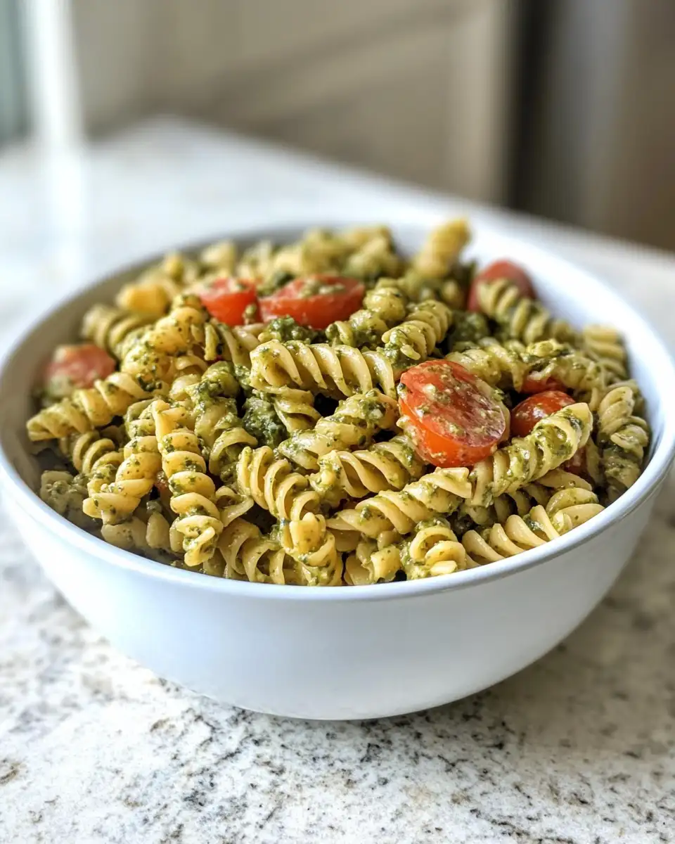 Fresh Flavors: Dive into Summer with Our Garden Pesto Pasta Salad 6 Final dish - Fresh Flavors: Dive into Summer with Our Garden Pesto Pasta Salad