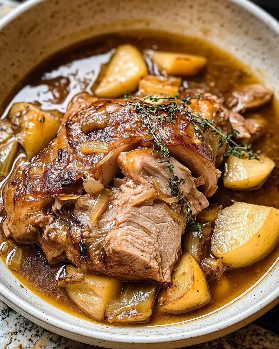 Irresistibly Tender Apple Cider Braised Pork Shoulder for Cozy Fall Feasts - Featured Image
