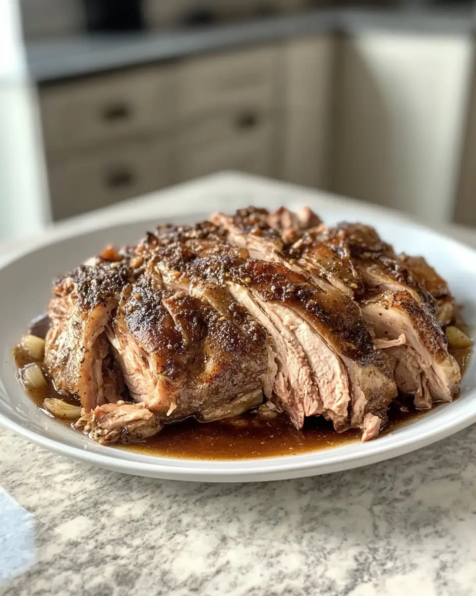 Final dish - Irresistibly Tender Apple Cider Braised Pork Shoulder for Cozy Fall Feasts