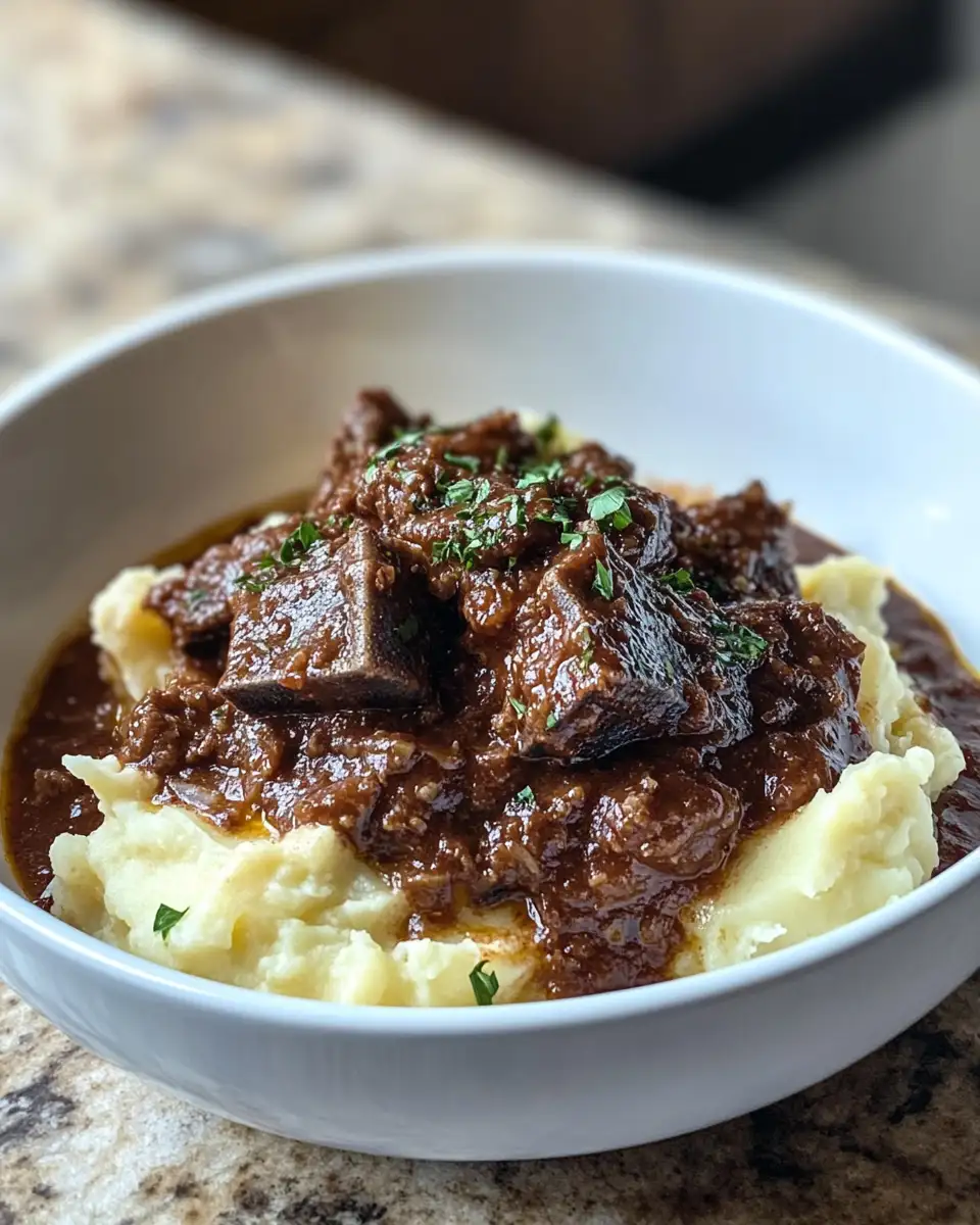 Melt-in-Your-Mouth Short Rib Ragu Meets Silky Parmesan Mashed Potatoes 6 Final dish - Melt-in-Your-Mouth Short Rib Ragu Meets Silky Parmesan Mashed Potatoes