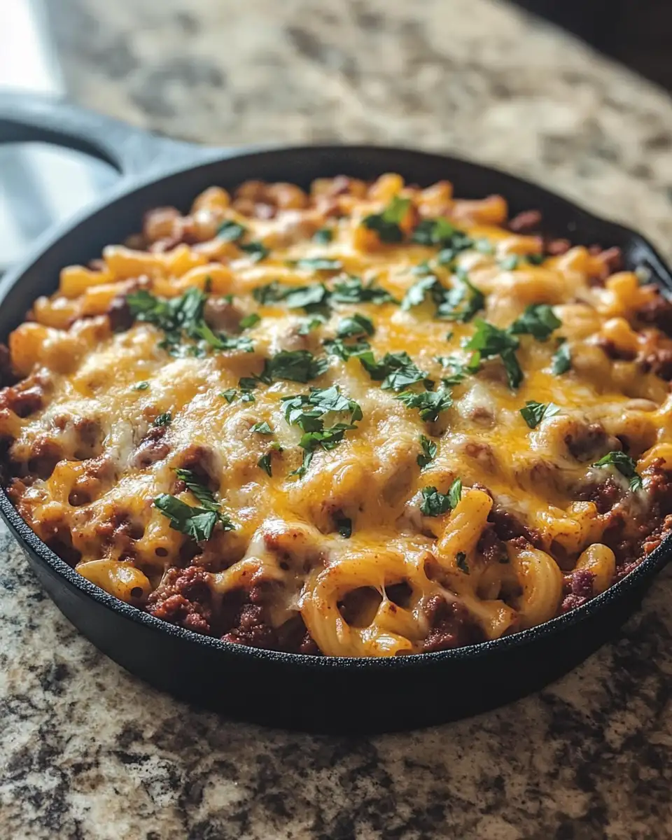 The Ultimate Cheesy Chili Mac Skillet: Comfort Food at Its Finest 6 Final dish - The Ultimate Cheesy Chili Mac Skillet: Comfort Food at Its Finest