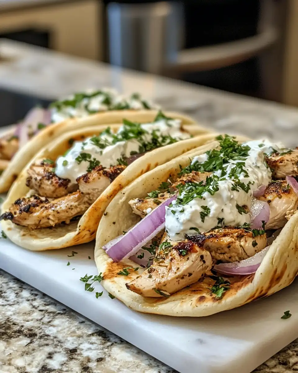 Savor the Flavors of Authentic Greek Chicken Gyros 6 Final dish - Savor the Flavors of Authentic Greek Chicken Gyros