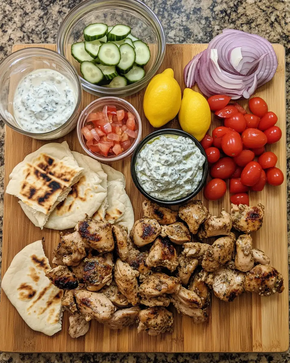 Savor the Flavors of Authentic Greek Chicken Gyros 4 Ingredients for Savor the Flavors of Authentic Greek Chicken Gyros