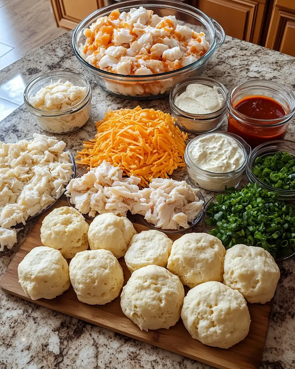 Sizzling BBQ Crab-Stuffed Biscuit Nacho Bombs That Will Blow Your Taste Buds Away 4 Ingredients for Sizzling BBQ Crab-Stuffed Biscuit Nacho Bombs That Will Blow Your Taste Buds Away