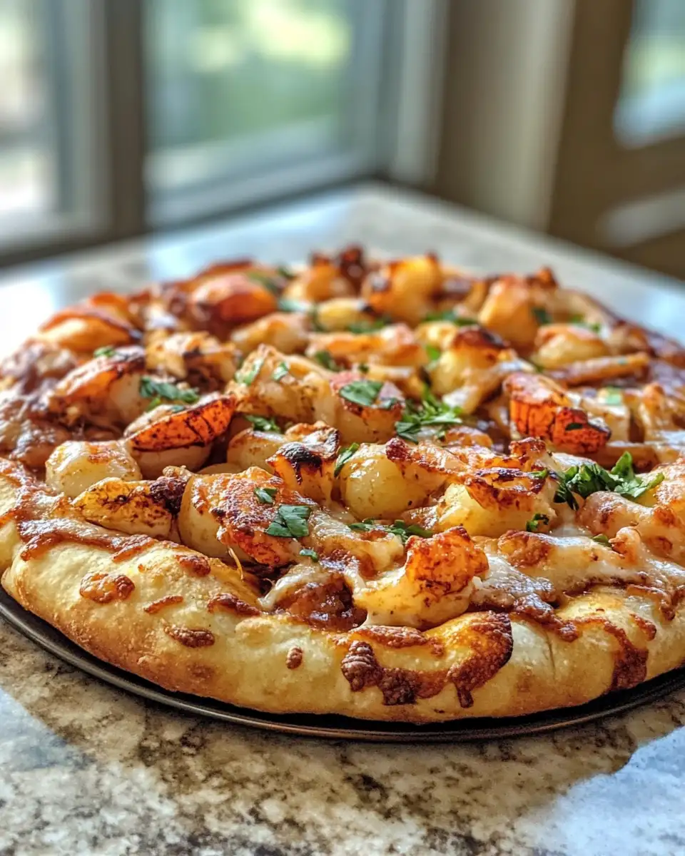 Savor the Sea: BBQ Lobster & Potato Gnocchi Flatbread Bakes Delight 6 Final dish - Savor the Sea: BBQ Lobster & Potato Gnocchi Flatbread Bakes Delight