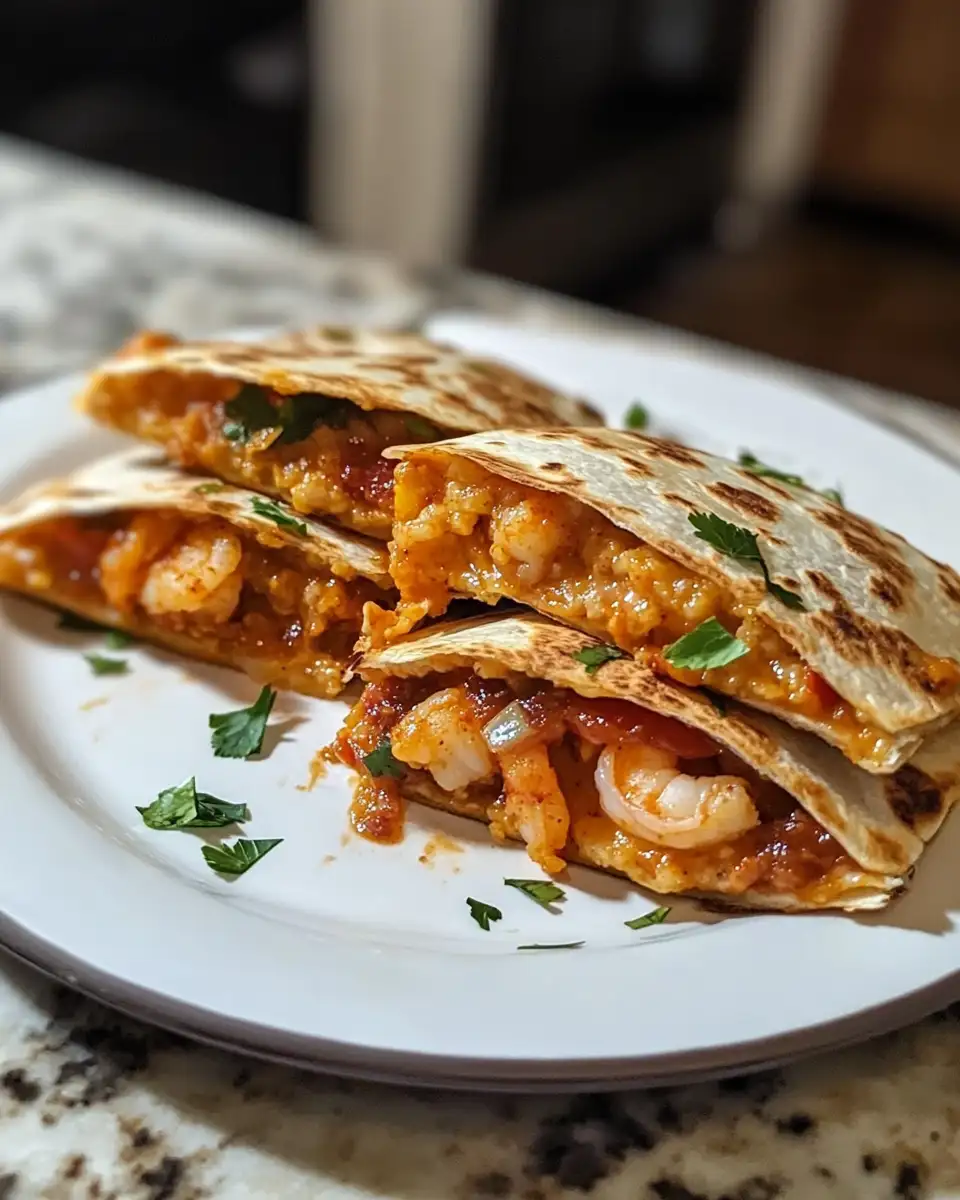 BBQ Shrimp & Grit Nacho Quesadilla Sliders: A Flavor Explosion in Every Bite 6 Final dish - BBQ Shrimp & Grit Nacho Quesadilla Sliders: A Flavor Explosion in Every Bite