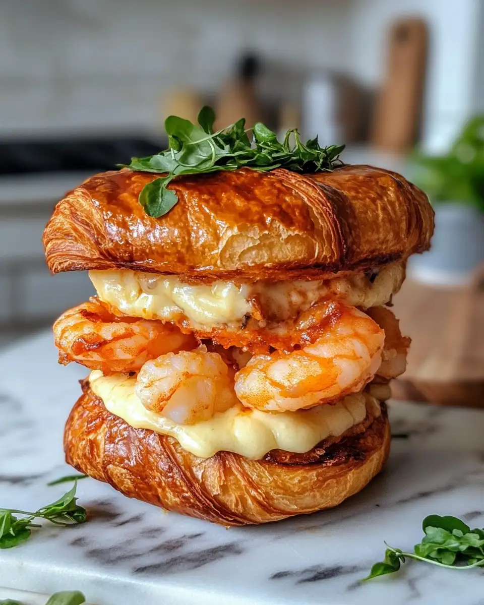 Mouthwatering Buffalo Shrimp & Cheese Croissant Melt Towers to Elevate Your Brunch Game - Featured Image