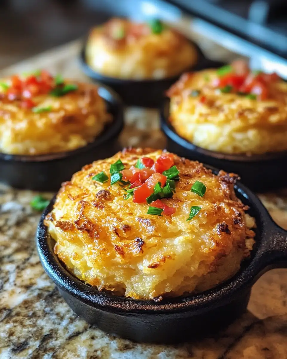 Savor the South: Cajun Crab-Stuffed Potato Biscuit Skillet Cups Delight - Featured Image