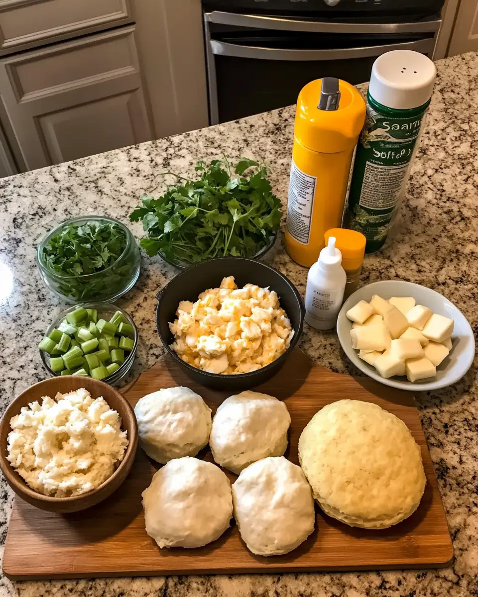 Savor the South: Cajun Crab-Stuffed Potato Biscuit Skillet Cups Delight 4 Ingredients for Savor the South: Cajun Crab-Stuffed Potato Biscuit Skillet Cups Delight