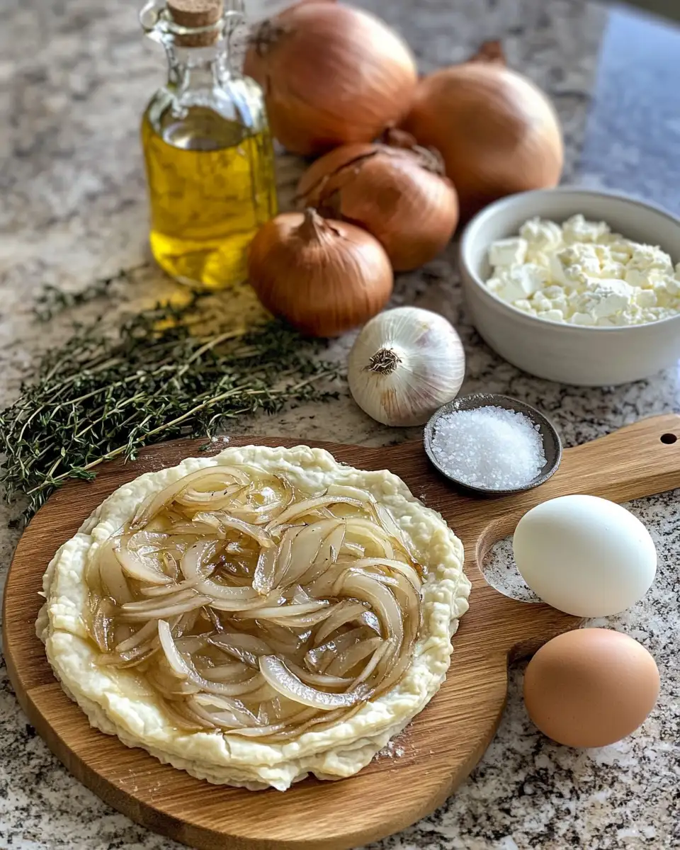 Ingredients for Decadent Delight Discover the Ultimate Caramelized Onion Tart Recipe