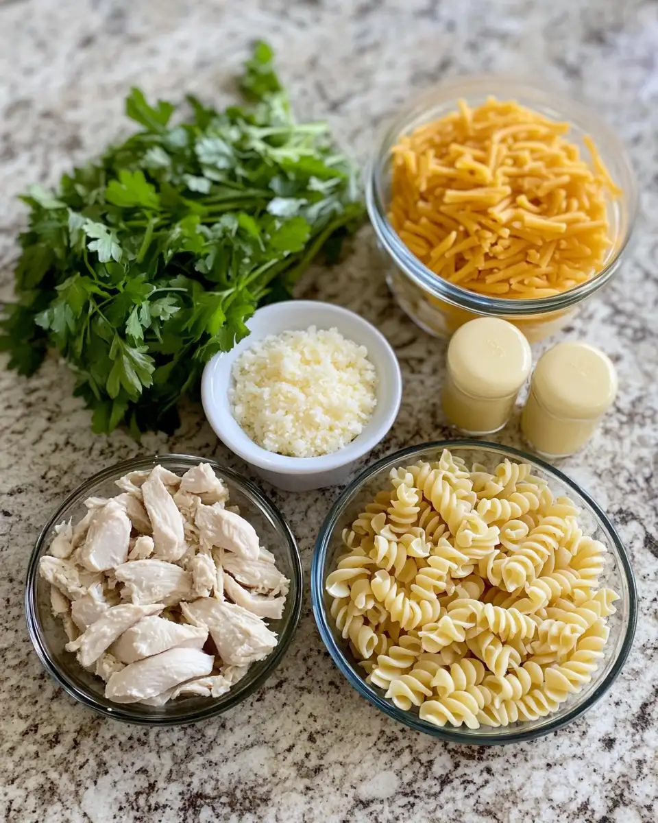 Savor the Flavor: Cheesy Cajun Garlic Chicken Rotini Skillet Recipe 4 Ingredients for Savor the Flavor: Cheesy Cajun Garlic Chicken Rotini Skillet Recipe