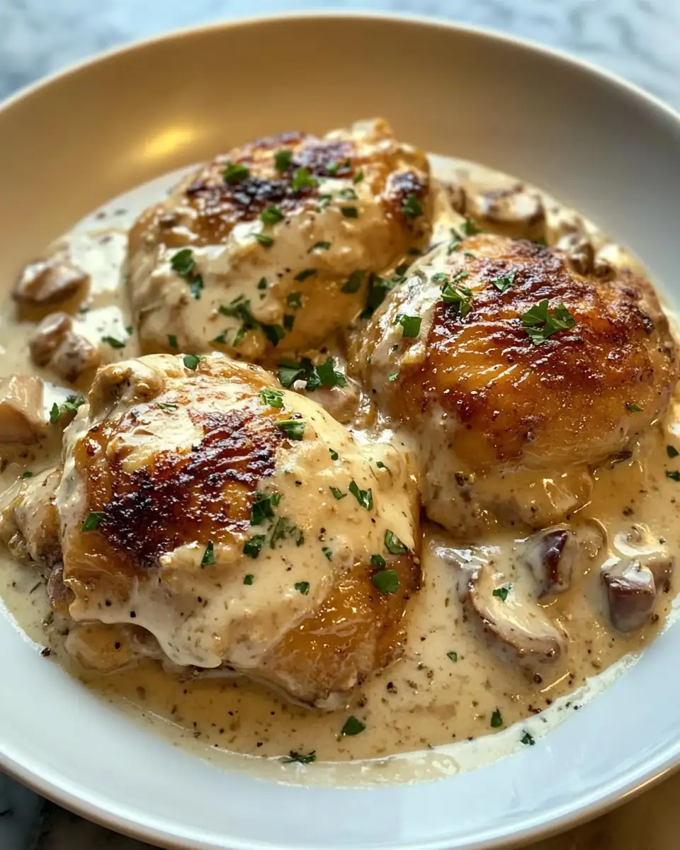 Irresistibly Creamy Smothered Chicken: A Comfort Food Classic 4 Final dish - Irresistibly Creamy Smothered Chicken: A Comfort Food Classic