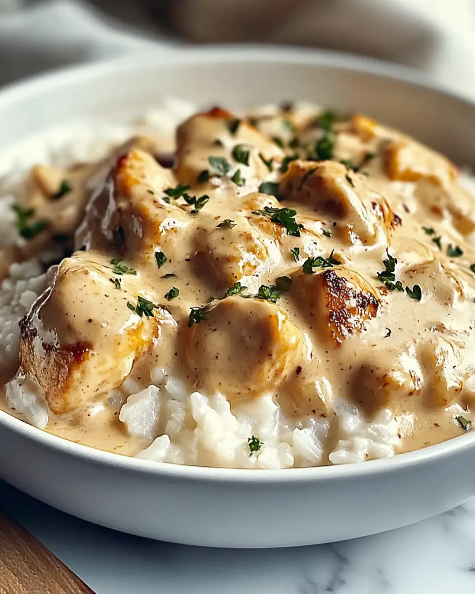 Indulge in Comfort: Creamy Smothered Chicken and Rice Recipe - Featured Image