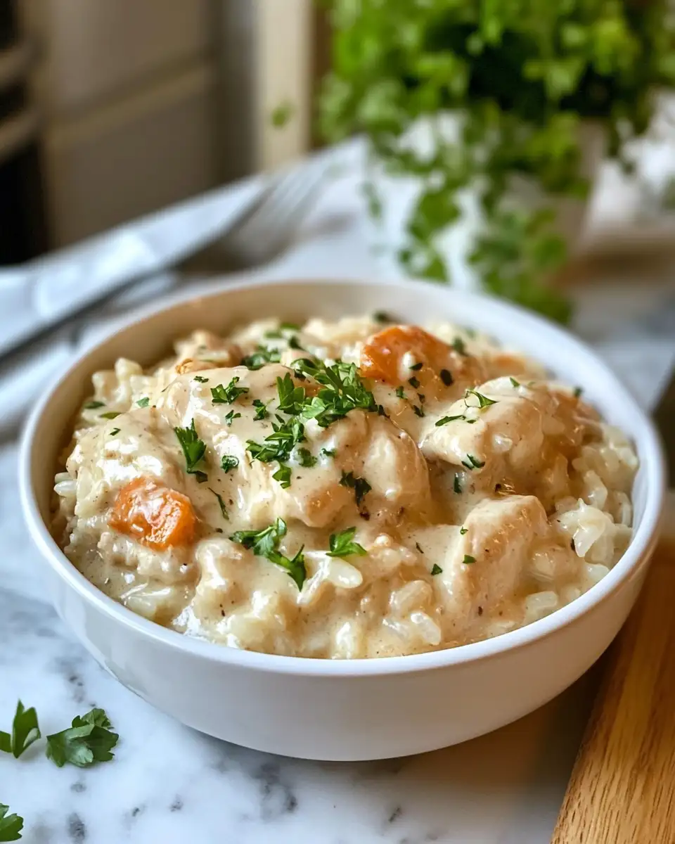 Indulge in Comfort: Creamy Smothered Chicken and Rice Recipe 4 Final dish - Indulge in Comfort: Creamy Smothered Chicken and Rice Recipe