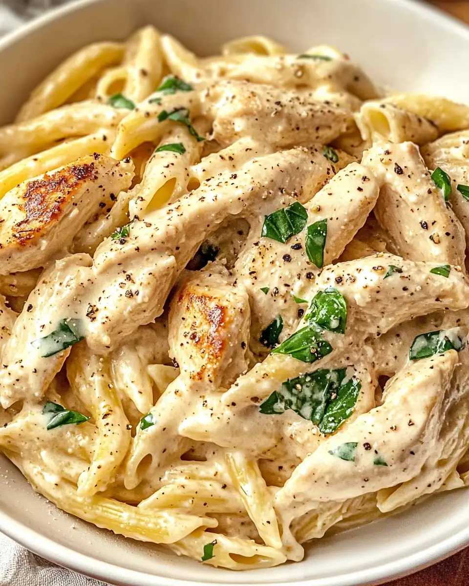 Indulge in Irresistible Creamy Garlic Parmesan Chicken Pasta Bliss - Featured Image