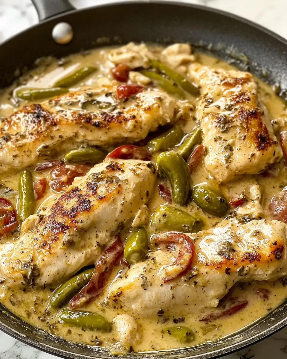 Savor the Spice: Creamy Pepperoncini Chicken Skillet Delight - Featured Image