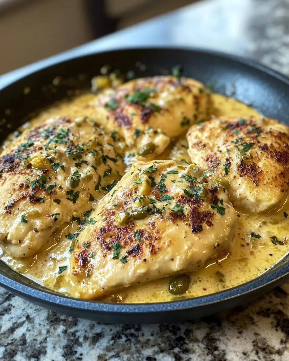 Final dish - Savor the Spice: Creamy Pepperoncini Chicken Skillet Delight