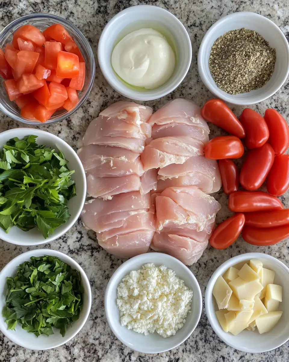 Ingredients for Savor the Spice: Creamy Pepperoncini Chicken Skillet Delight