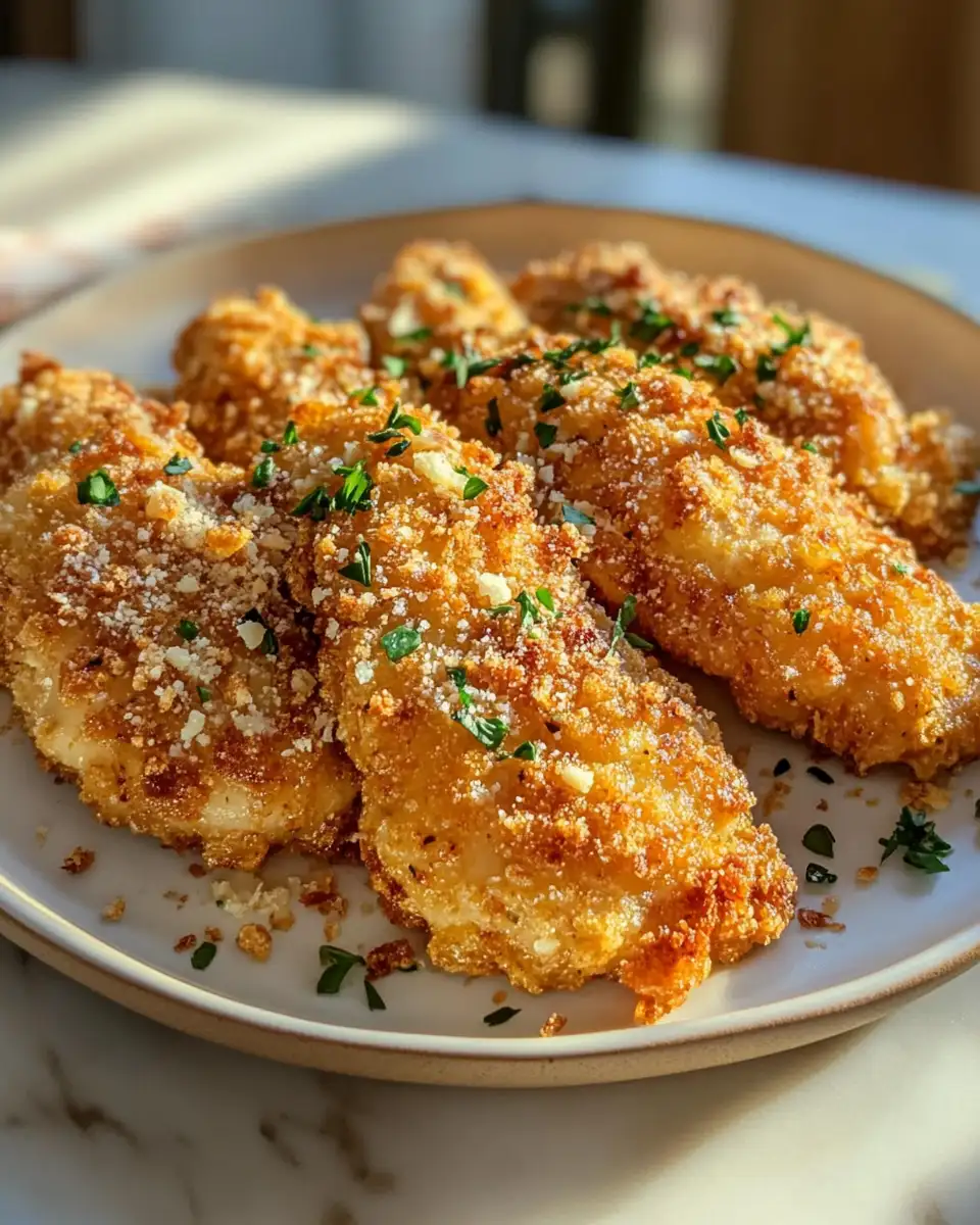 Golden Crunch: Crispy Parmesan Chicken with Rich Garlic Sauce 6 Final dish - Golden Crunch: Crispy Parmesan Chicken with Rich Garlic Sauce
