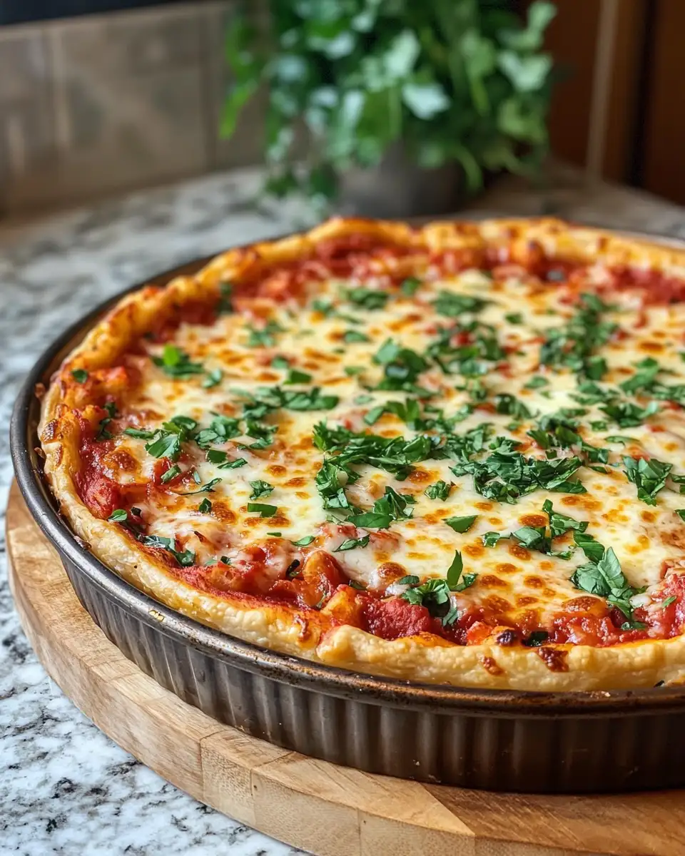 Ultimate Guide to Irresistible Deep-Dish Pizza Pie Bliss 6 Final dish - Ultimate Guide to Irresistible Deep-Dish Pizza Pie Bliss