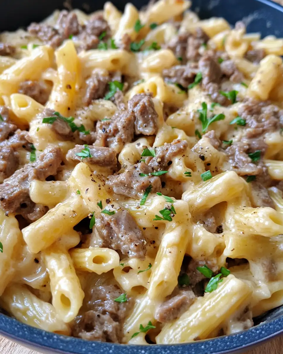 Mouthwatering Philly Cheese Steak Pasta: Perfect for Family Dinners - Featured Image