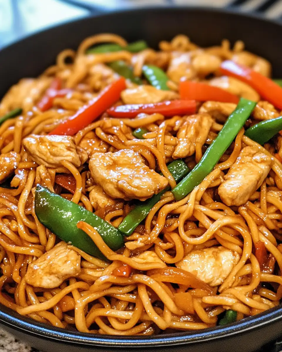 Quick and Delicious Easy Chicken Lo Mein Recipe - Featured Image