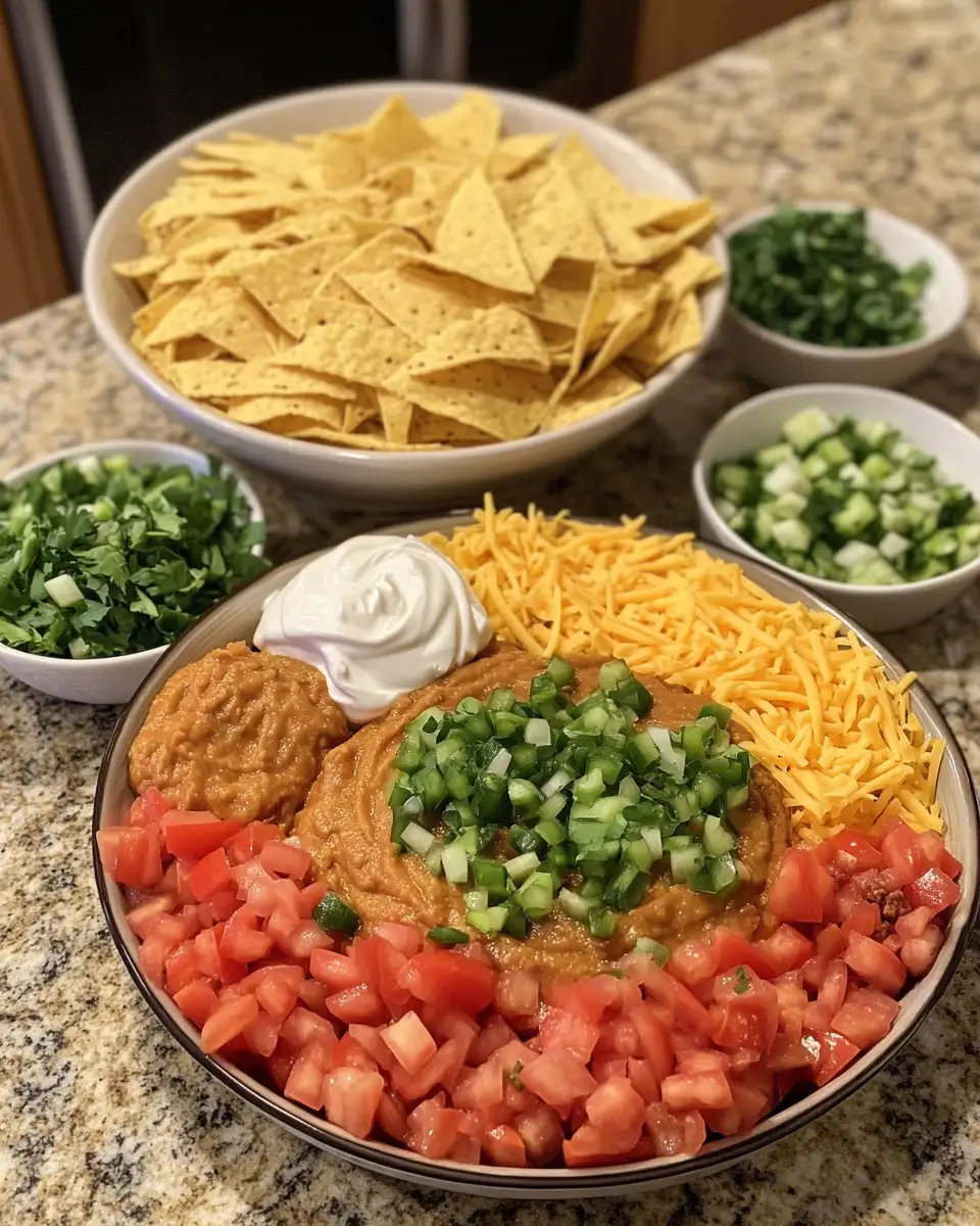 Ingredients for Irresistible Texas Trash Dip: Your New Favorite Party Pleaser