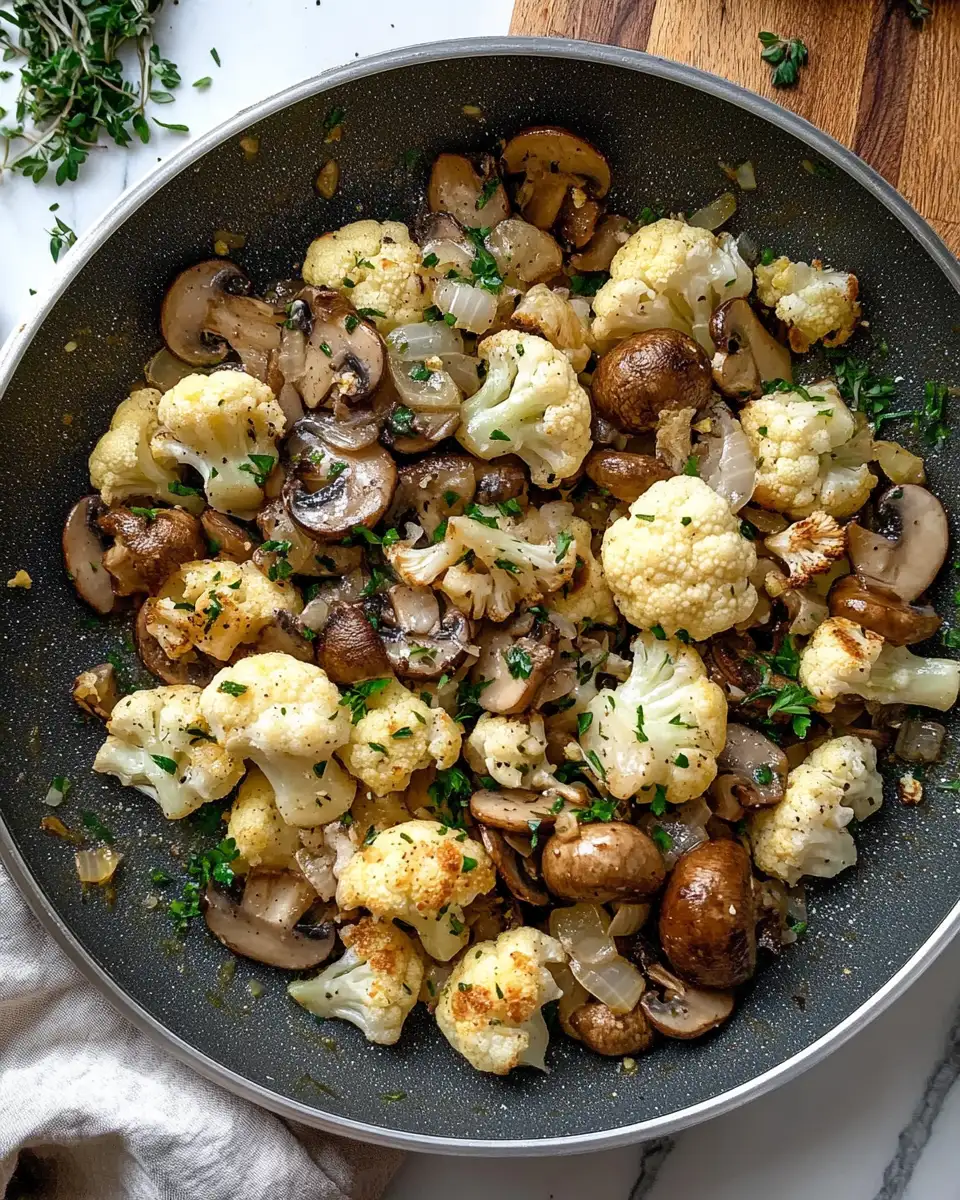 Savor the Flavor: Garlic Cauliflower Mushroom Skillet Magic - Featured Image