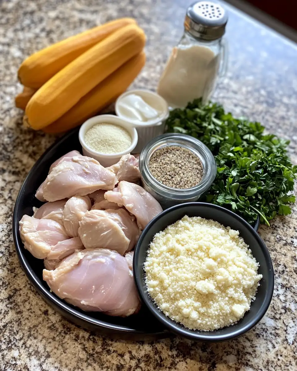 Savory Garlic Parmesan Crockpot Chicken and Veggies Delight 4 Ingredients for Savory Garlic Parmesan Crockpot Chicken and Veggies Delight