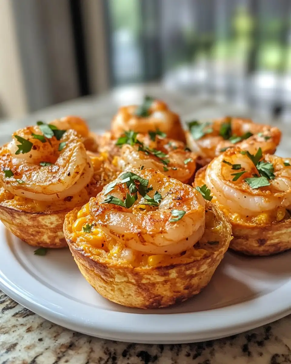Savor the Flavor: Garlic Parmesan Shrimp & Cornbread Quesadilla Cups Delight - Featured Image