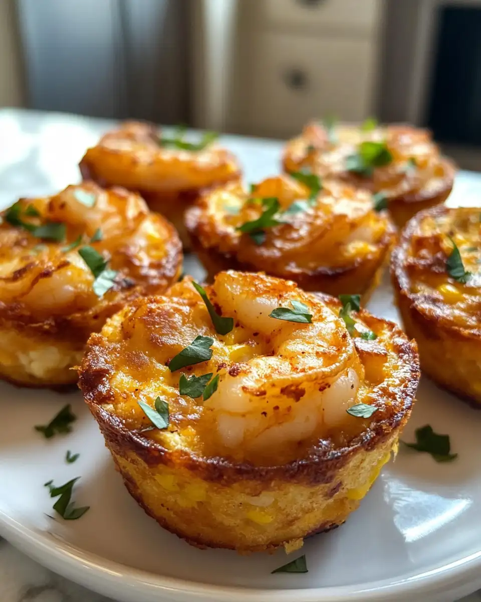 Savor the Flavor: Garlic Parmesan Shrimp & Cornbread Quesadilla Cups Delight 6 Final dish - Savor the Flavor: Garlic Parmesan Shrimp & Cornbread Quesadilla Cups Delight