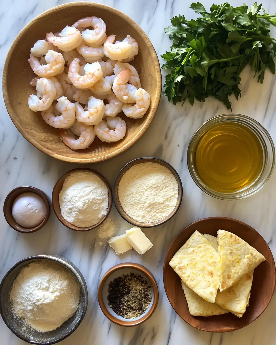 Savor the Flavor: Garlic Parmesan Shrimp & Cornbread Quesadilla Cups Delight 4 Ingredients for Savor the Flavor: Garlic Parmesan Shrimp & Cornbread Quesadilla Cups Delight