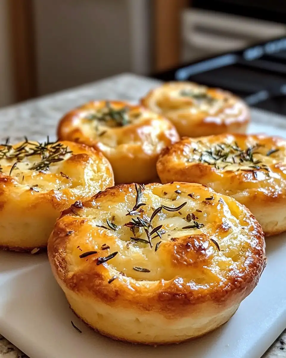 Golden Crust Garlic Rosemary Focaccia Muffins: Your New Favorite Bite - Featured Image
