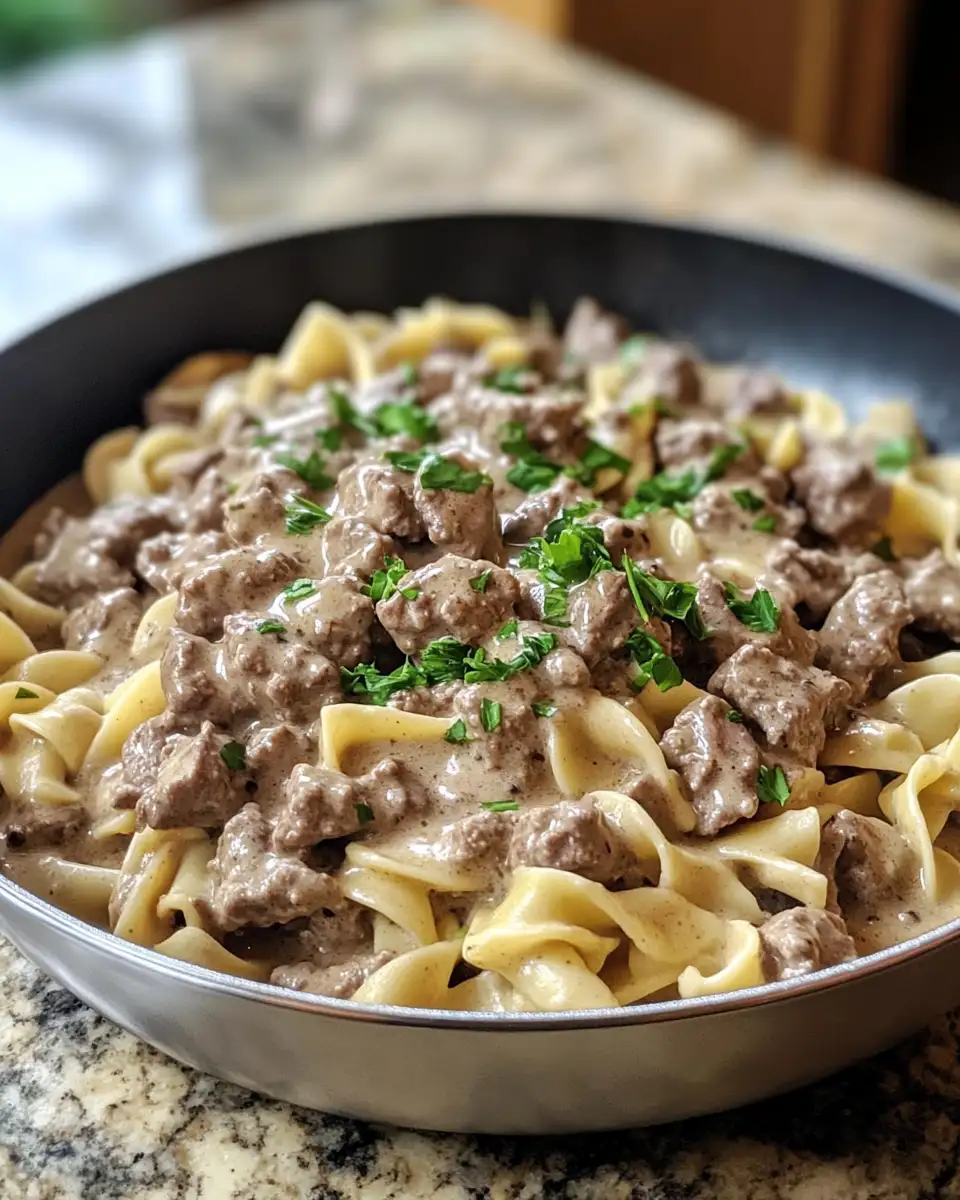 Savor the Comfort: Irresistible Ground Beef Stroganoff Recipe - Featured Image