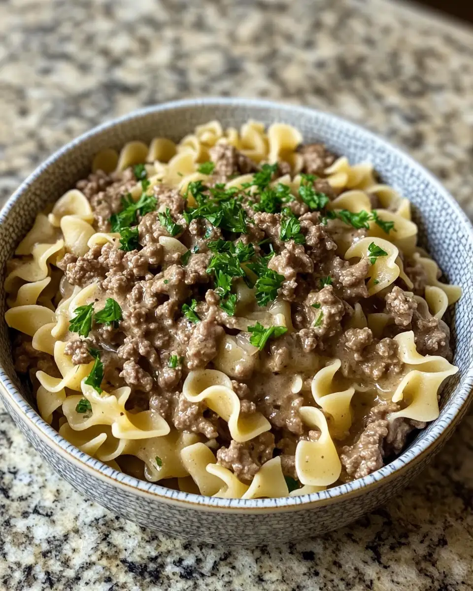 Ingredients for Savor the Comfort: Irresistible Ground Beef Stroganoff Recipe