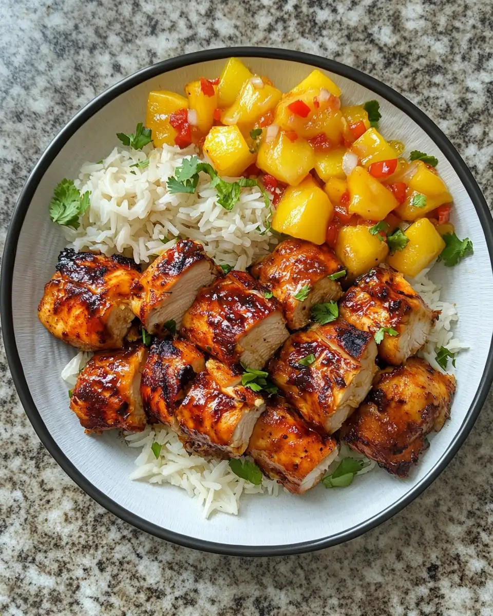 Tropical Delight Awaits with Hawaiian Crockpot Chicken 6 Final dish - Tropical Delight Awaits with Hawaiian Crockpot Chicken