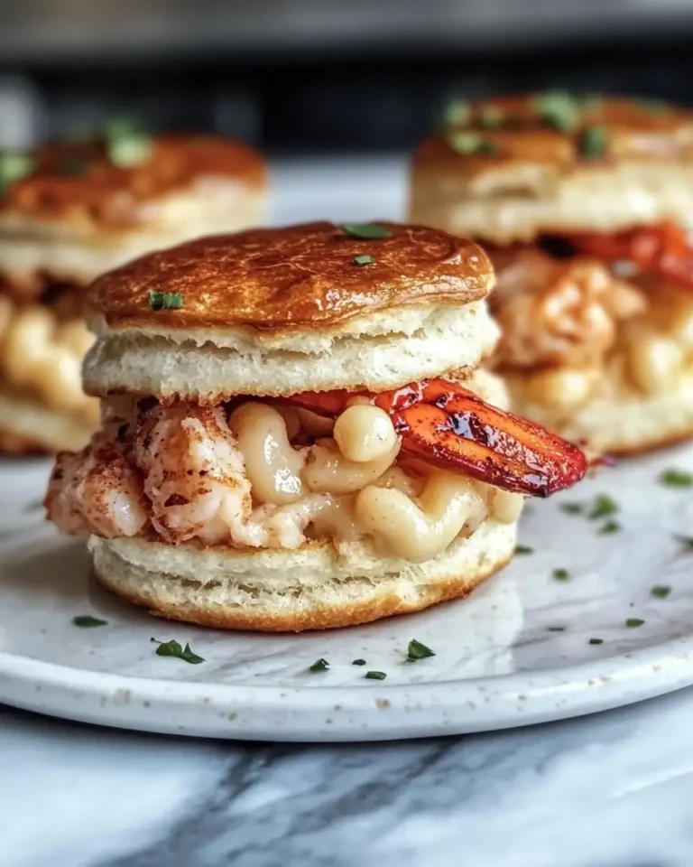 Dive into Decadence: Hot Honey Lobster & Mac Biscuit Sliders - Featured Image