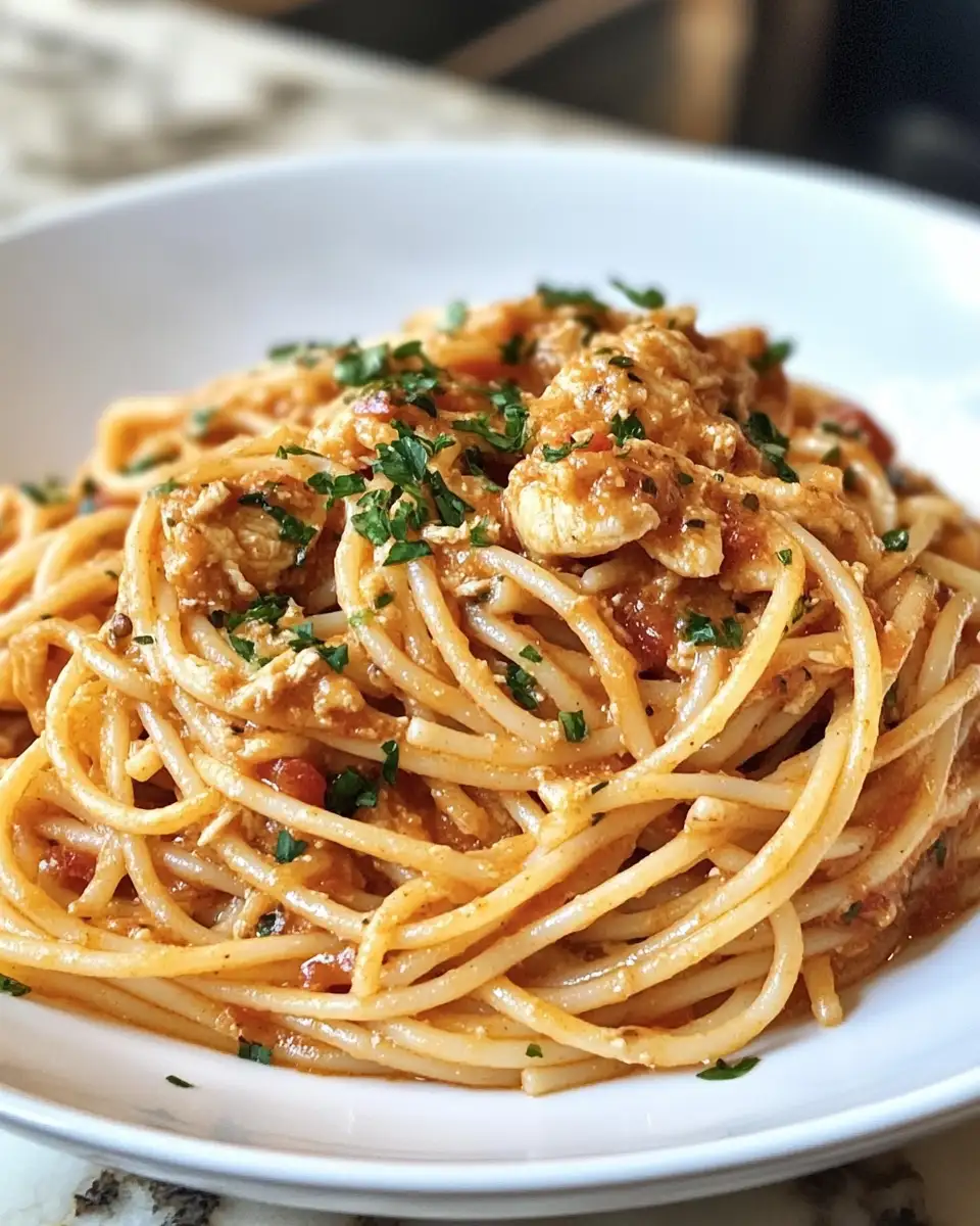 Savor the Heat with Irresistible Spicy Southern Chicken Spaghetti - Featured Image