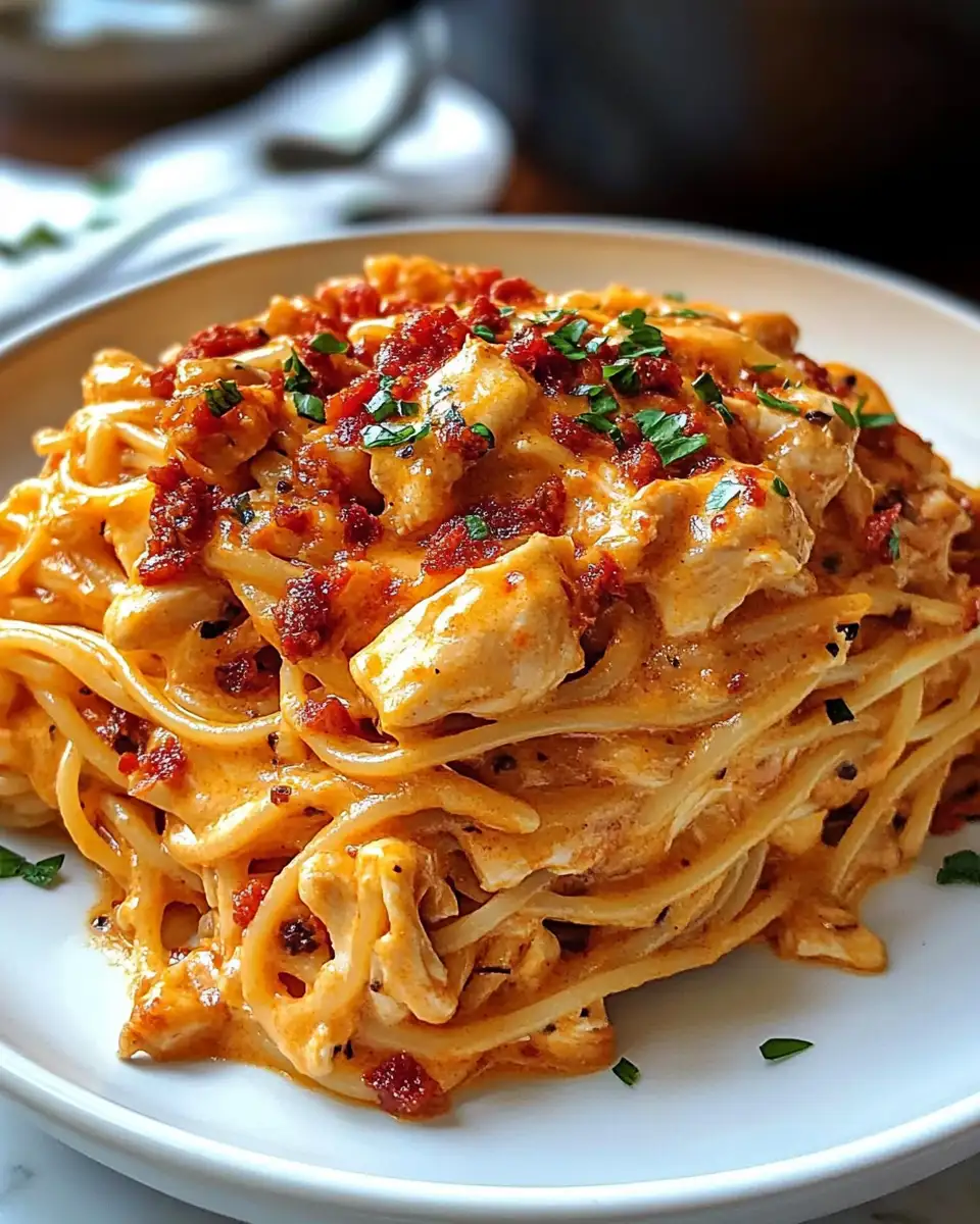 Sizzling Southern Delight: Irresistible Spicy Chicken Spaghetti - Featured Image