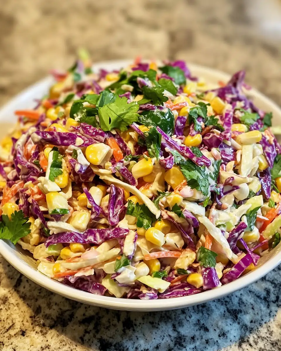 Spice Up Your Summer BBQ with Zesty Jalapeño Corn Coleslaw 6 Final dish - Spice Up Your Summer BBQ with Zesty Jalapeño Corn Coleslaw
