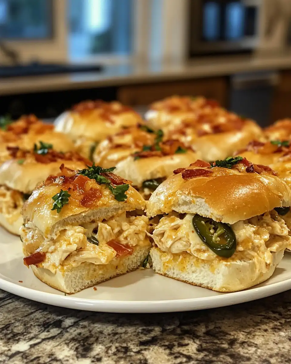 Ultimate Jalapeño Popper Chicken Alfredo Nacho Sliders Extravaganza 6 Final dish - Ultimate Jalapeño Popper Chicken Alfredo Nacho Sliders Extravaganza