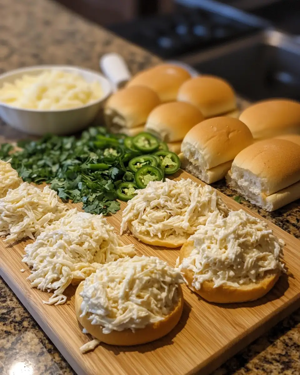 Ultimate Jalapeño Popper Chicken Alfredo Nacho Sliders Extravaganza 4 Ingredients for Ultimate Jalapeño Popper Chicken Alfredo Nacho Sliders Extravaganza