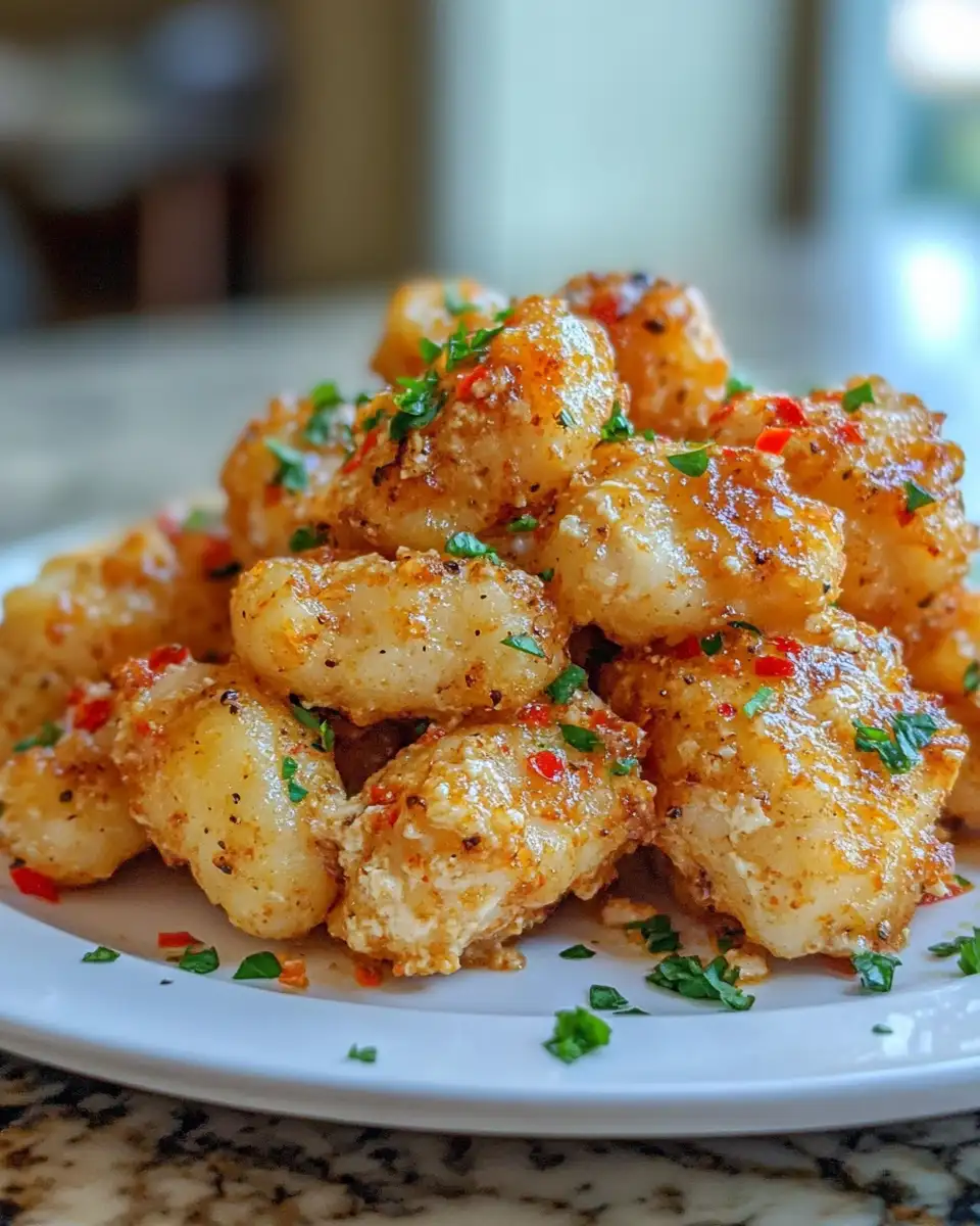 Jalapeño Ranch Chicken Mac Tater Tot Towers: A Spicy Twist on Comfort Food 6 Final dish - Jalapeño Ranch Chicken Mac Tater Tot Towers: A Spicy Twist on Comfort Food