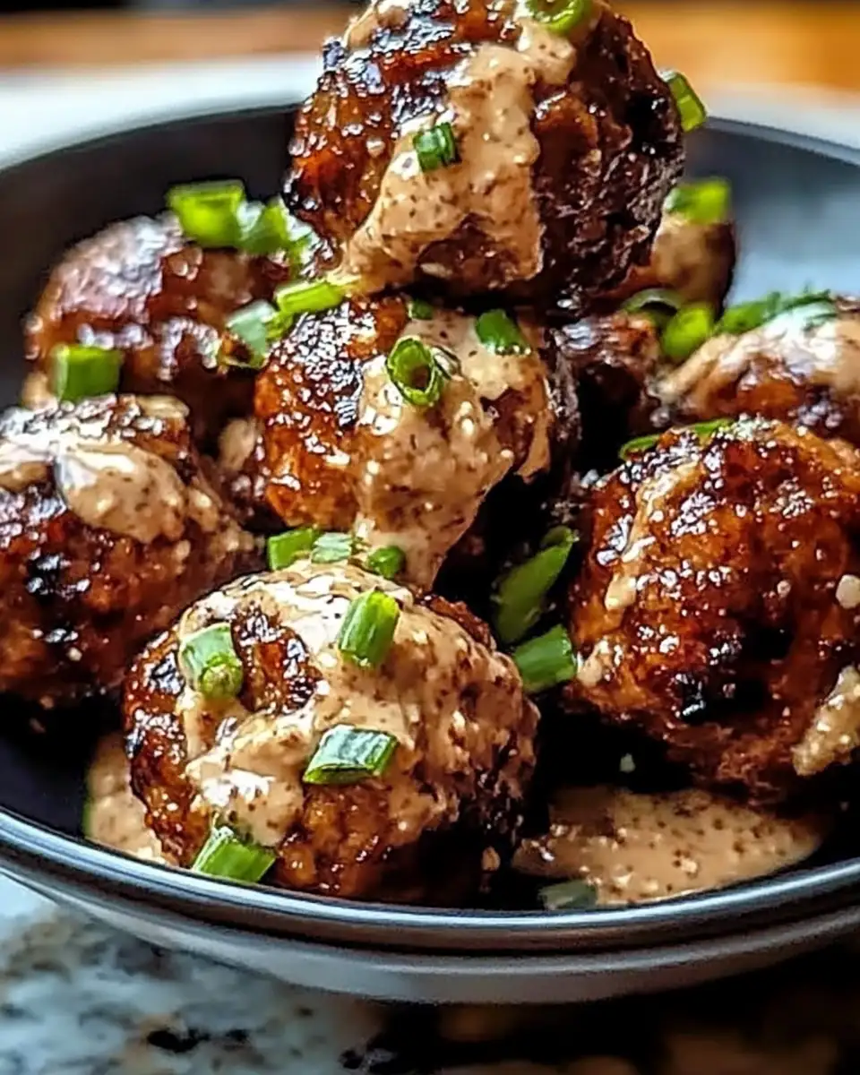 Sizzling Korean BBQ Meatballs with a Kick of Spicy Mayo Dip - Featured Image