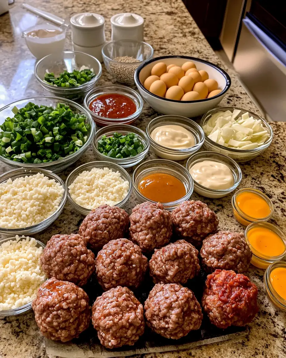 Sizzling Korean BBQ Meatballs with a Kick of Spicy Mayo Dip 4 Ingredients for Sizzling Korean BBQ Meatballs with a Kick of Spicy Mayo Dip