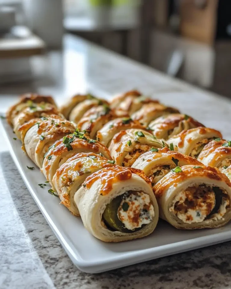 Effortless Indulgence: Lazy Cream Cheese Pickle Rolls 3 lazy cream cheese pickle rolls featured