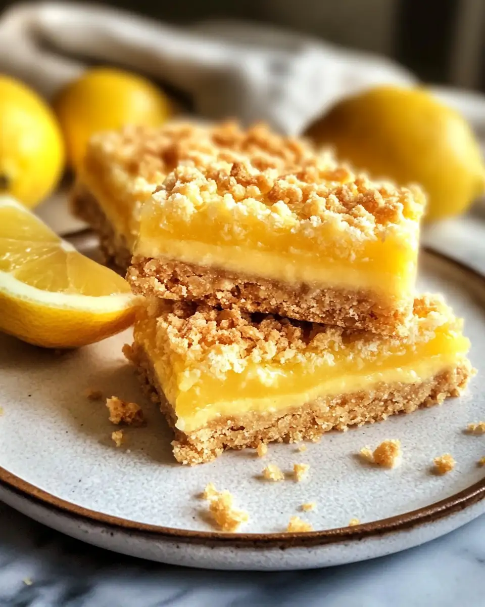 Final dish - Zesty Delight: Discover the Ultimate Lemon Crunch Bars Recipe