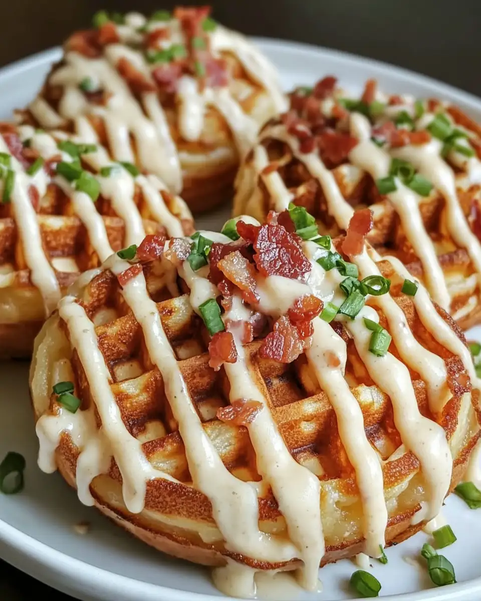 Explode Your Taste Buds with Loaded Bacon Ranch Tater Waffle Bombs - Featured Image