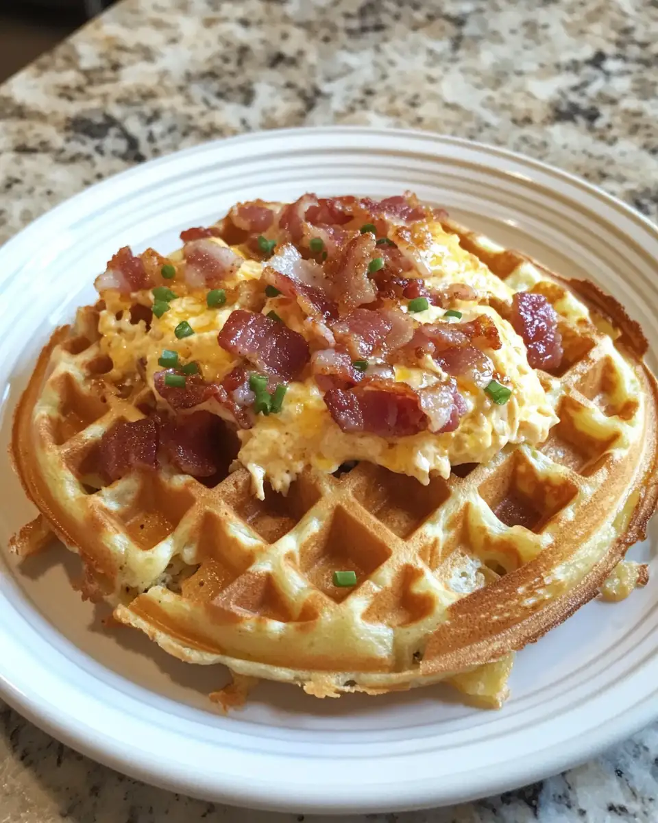 Explode Your Taste Buds with Loaded Bacon Ranch Tater Waffle Bombs 6 Final dish - Explode Your Taste Buds with Loaded Bacon Ranch Tater Waffle Bombs