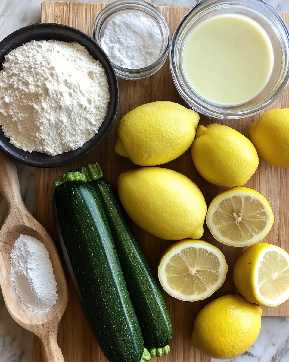 Ingredients for Zest Up Your Day with Luscious Lemon Zucchini Bread
